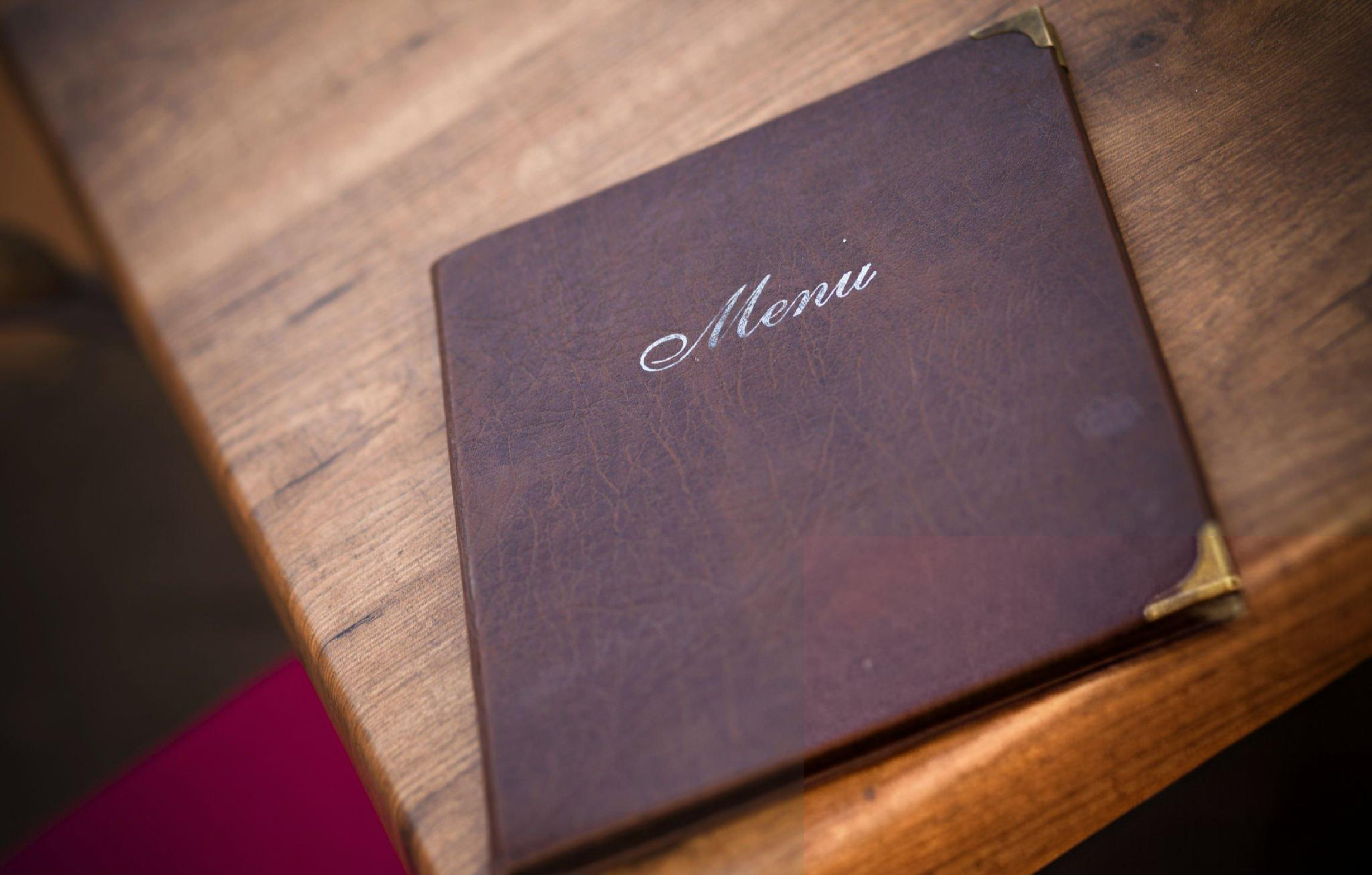 Restaurant menu